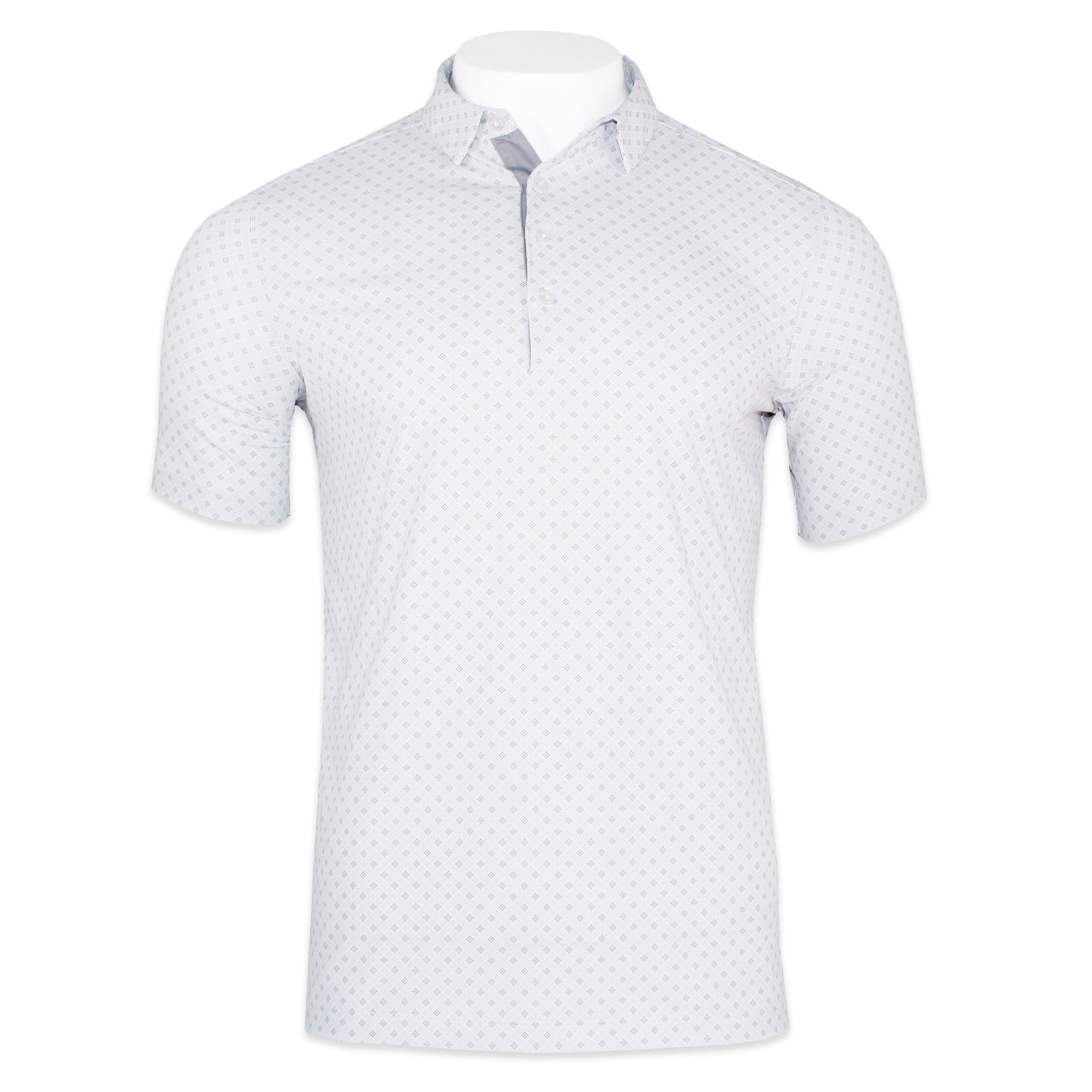 'Patchwork' Four Button Golf Shirt