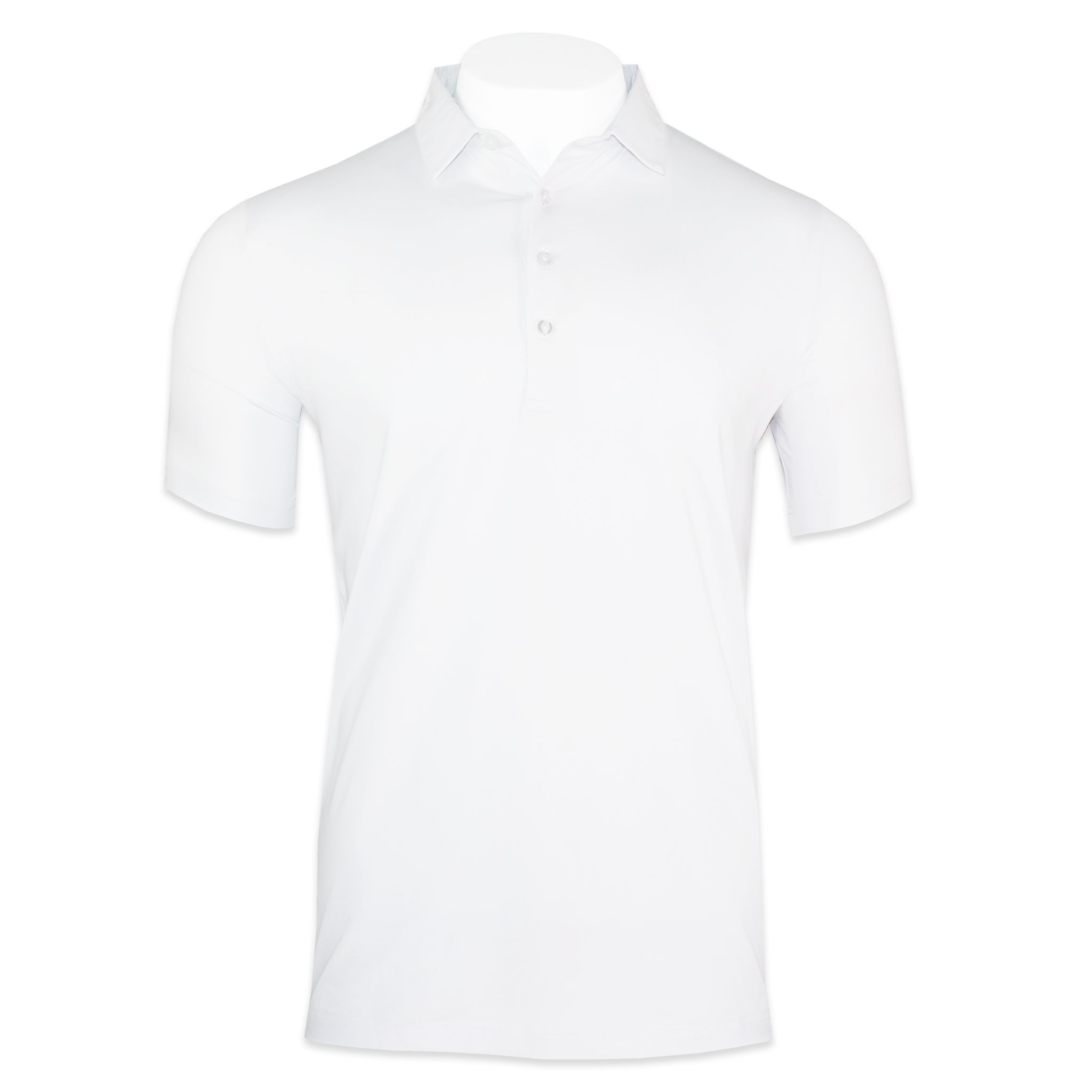 'White' Four Button Golf Shirt